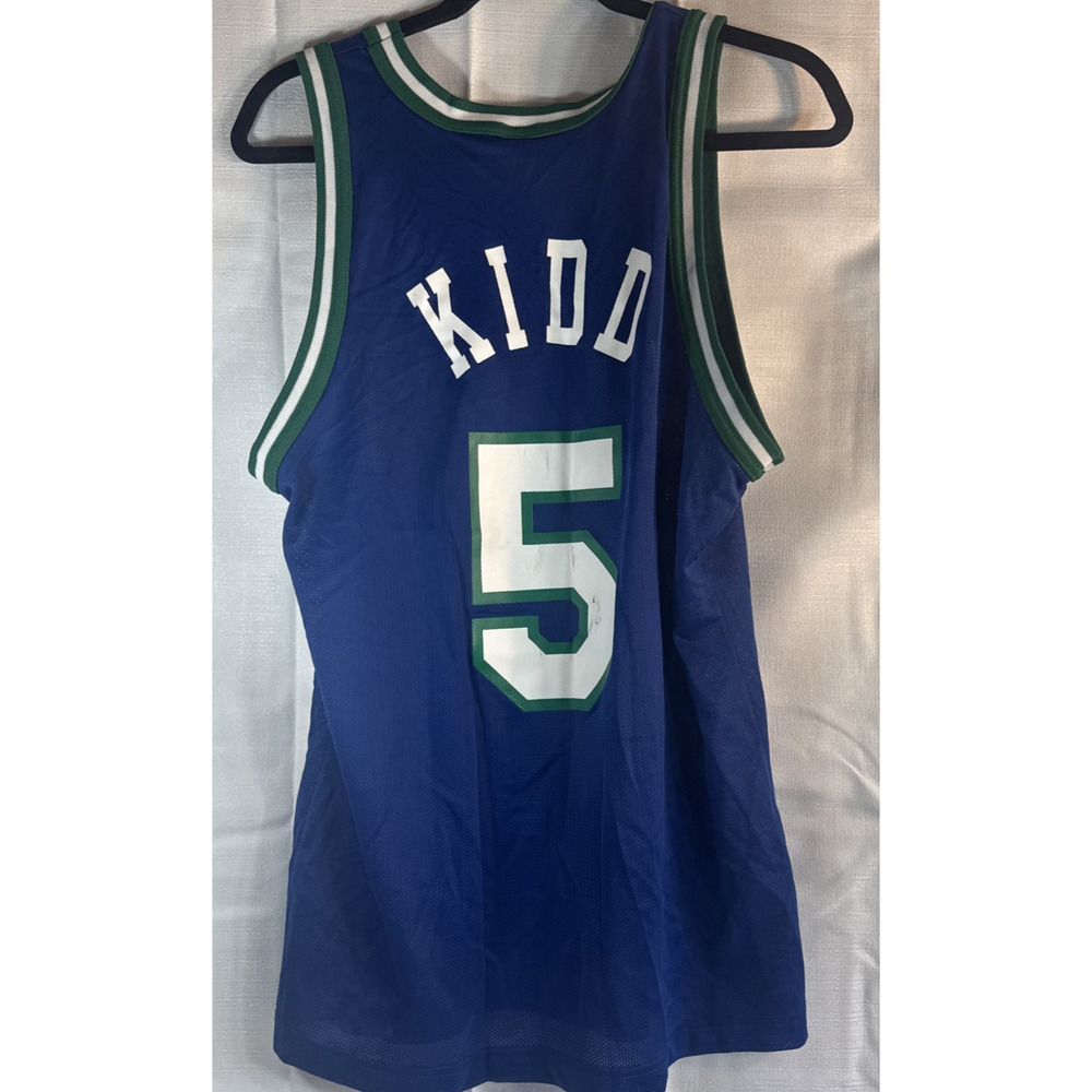 Vintage JASON KIDD‎ #5 Dallas Mavs Mavericks Champion Jersey Size 40